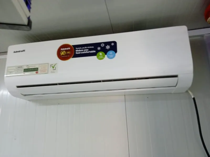 Admiral split AC indoor unit freshly installed by Haji AC Technician